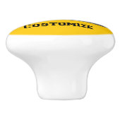 Funny Warning SignThunder_Cove Keramikknauf (Seitenansicht)