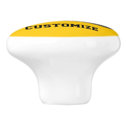 Funny Warning SignThunder_Cove Keramikknauf (Seitenansicht)