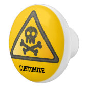 Funny Warning SignThunder_Cove Keramikknauf (Rechts)