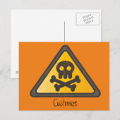 Funny Warning SignThunder_Cove Postkarte (Vorne/Hinten)
