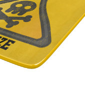 Funny Warning SignThunder_Cove Schneidebrett (Ecke)