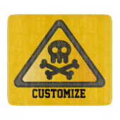 Funny Warning SignThunder_Cove Schneidebrett (Vorderseite)