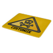 Funny Warning SignThunder_Cove Schneidebrett (Ecke)