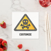 Funny Warning SignThunder_Cove Serviette (Beispiel)