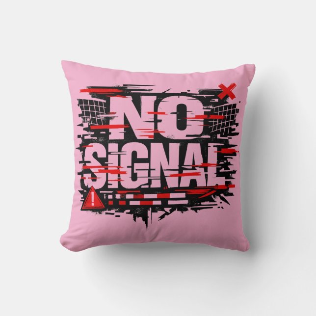 Funny Warning Throw Pillow – “Does Not Signal As I Kissen (Vorderseite)