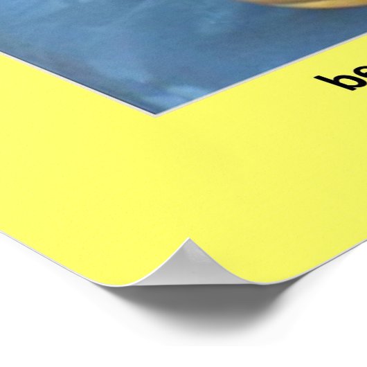 Funny Warning Veiling Bad Spaß Poster (Ecke)