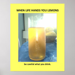 Funny Warning Veiling Bad Spaß Poster