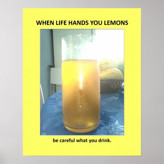 Funny Warning Veiling Bad Spaß Poster (Vorne)