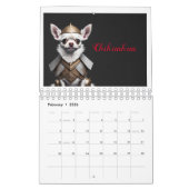 Funny Warrior Hund liebt den Wall Calendar 2025 Kalender (Feb 2026)