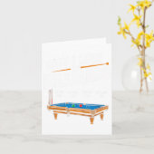 Funny, warum ich bei Billiards Billard Pool Player Karte (Gelbe Blume)