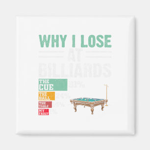 Funny, warum ich bei Billiards Billard Pool Player Magnet