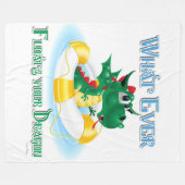 Funny, was auch immer deinen Drachen schweben läss Fleecedecke (Vorderseite (Horizontal))