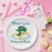 Funny, was auch immer deinen Drachen schweben läss Pappteller (Party)