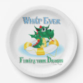 Funny, was auch immer deinen Drachen schweben läss Pappteller (Vorderseite)