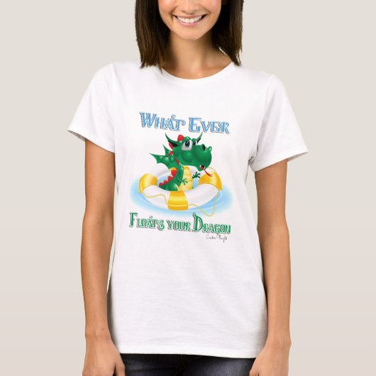 Funny, was auch immer deinen Drachen schweben läss T-Shirt (Vorderseite)