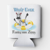 Funny Was auch immer deinen Zebra schweben lässt Dosenkühler (Rückseite)
