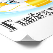 Funny Was auch immer deinen Zebra schweben lässt Poster (Ecke)