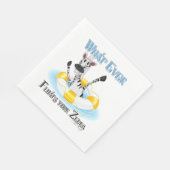 Funny Was auch immer deinen Zebra schweben lässt Serviette (Ecke)