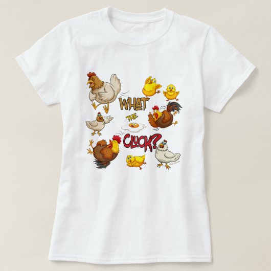 Funny, was der Cluck Chicken Spaß Puff T-Shirt (Design vorne)