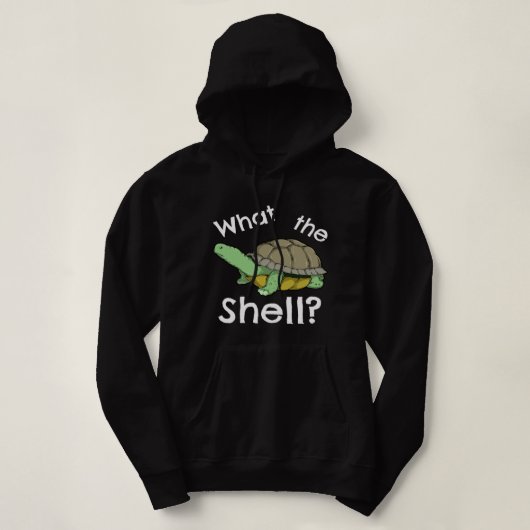 Funny, was die Muschel Joke Turtle Tortoise Liebe Hoodie (Design vorne)