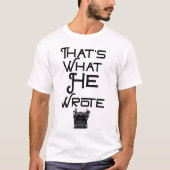 Funny, was er geschrieben Autor SDesign T-Shirt (Vorderseite)