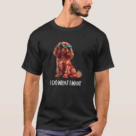 Funny, was ich Gewollt Ruby Cavalier King Charles T-Shirt (Vorderseite)