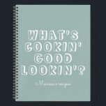 Funny, was ist Kochen gut aussehen grünes Rezept Notizblock<br><div class="desc">Funny,  was kocht gut aussehen grünes Rezept Notebook</div>