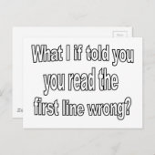 Funny Was ist, wenn Zitat Postkarte (Vorne/Hinten)