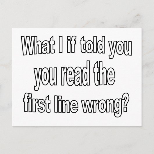 Funny Was ist, wenn Zitat Postkarte (Vorderseite)