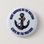 Funny Was passiert auf der Pontoon Vacation Trip Button (Vorderseite)