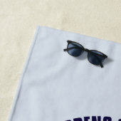 Funny Was passiert auf der Pontoon Vacation Trip Strandtuch (Beispiel)