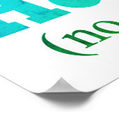 Funny waschen Sie Ihre Hände Badezimmer Hygiene-Ze Poster (Ecke)