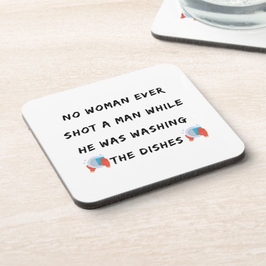 Funny Washing Geschirr Zitat, Funny Kitchen Zitate Getränkeuntersetzer (Linke Seite)