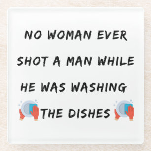 Funny Washing Geschirr Zitat, Funny Kitchen Zitate Glasuntersetzer