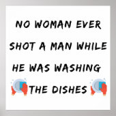 Funny Washing Geschirr Zitat, Funny Kitchen Zitate Poster (Vorne)