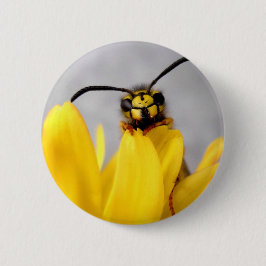 Funny Wasp Button