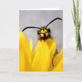 Funny Wasp Greeting Card Karte