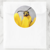 Funny Wasp Runder Aufkleber (Tasche)