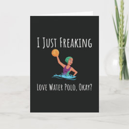 Funny Water Polo Karten für ihre Teen Girls Player