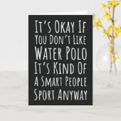 Funny Water Polo Karten Sport Player Vintag (Gelbe Blume)