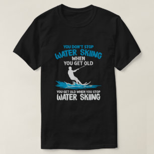 Funny Water Ski Designs für Damen und Herren Wasse T-Shirt