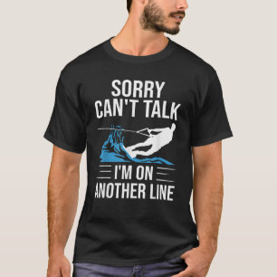 Funny Water Ski Designs für Damen Wasserski T-Shirt
