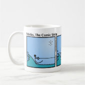 Funny Water Ski Stickman Tasse - 035 (Links)