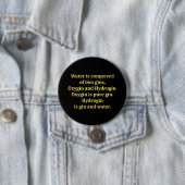 Funny Water und Gin Joke Button (Beispiel)