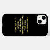 Funny Water und Gin Joke Case-Mate iPhone Hülle (Rückseite (Horizontal))
