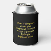 Funny Water und Gin Joke Dosenkühler (Kanne Rückseite)