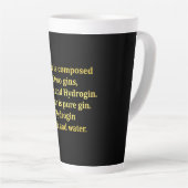 Funny Water und Gin Joke Milchtasse (Rechte Ecke)