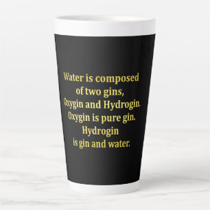 Funny Water und Gin Joke Milchtasse