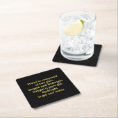 Funny Water und Gin Joke Rechteckiger Pappuntersetzer (Vor Ort)