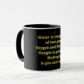 Funny Water und Gin Joke Tasse (Vorderseite Links)